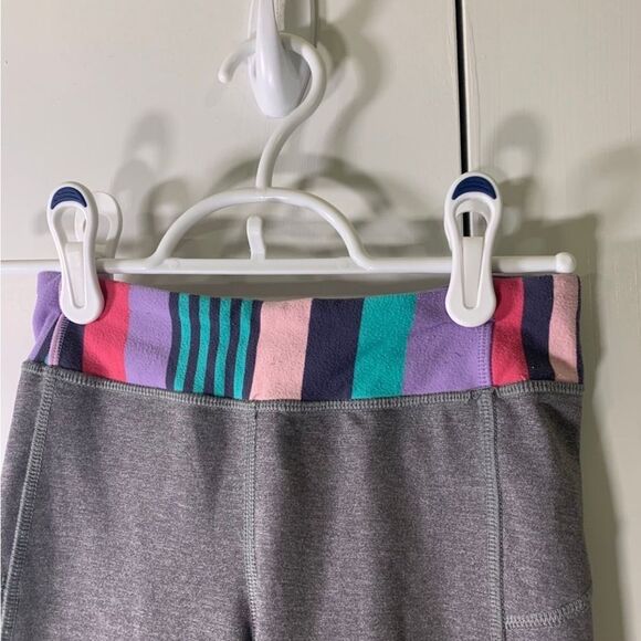 Ivivva Lululemon Size 6 Girls Grey Leggings - Picture 2 of 4